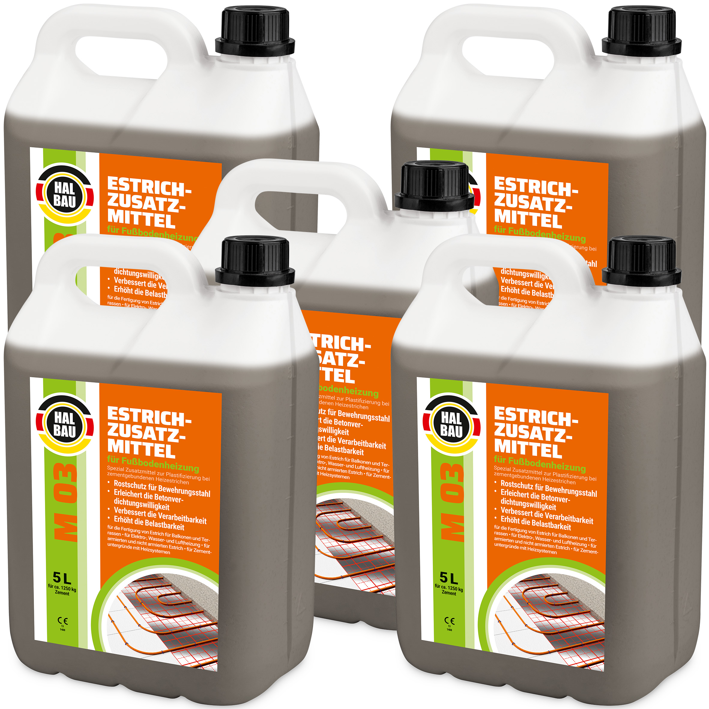 Plastyfikator do systemów grzewczych Dodatek do wylewek 25L Do ogrzewania podłogowego Wylewki betonowe HALBAU M03