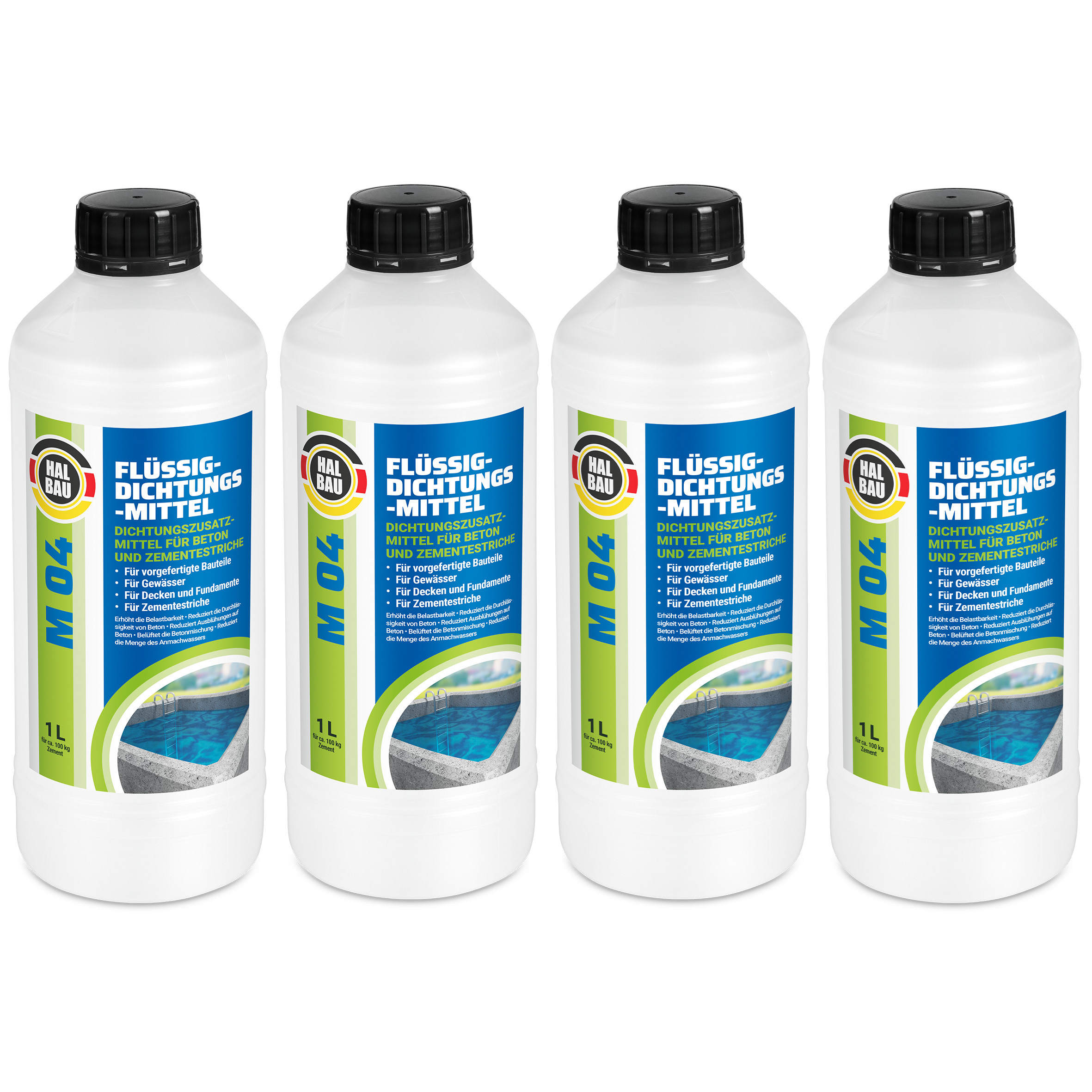 Plastyfikator Wodouszczelniacz Płynny Uszczelniacz do Betonu 4L Wylewka cementowa Domieszka do zaprawy HALBAU M04