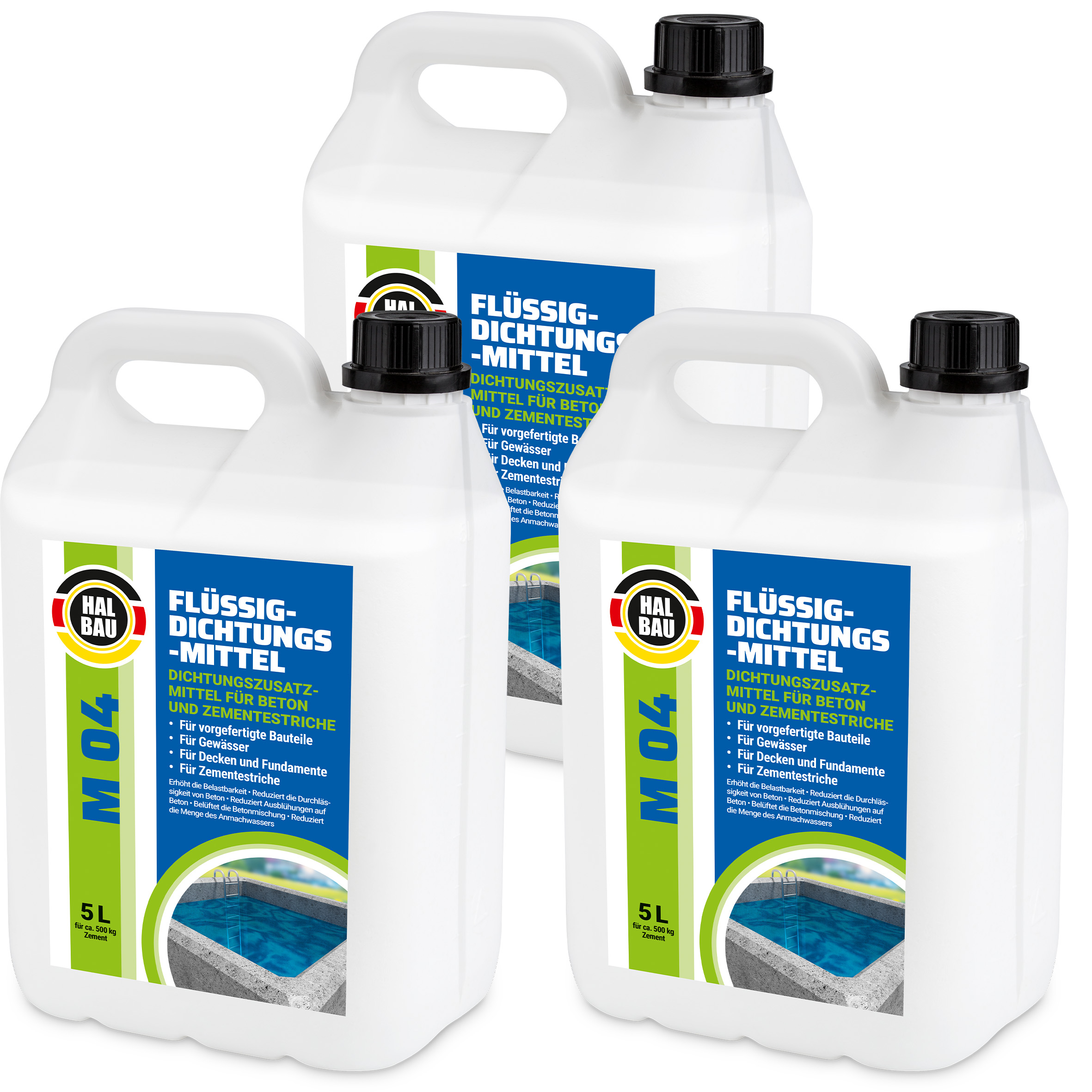 Plastyfikator Wodouszczelniacz Płynny Uszczelniacz do Betonu 15L Wylewka cementowa Domieszka do zaprawy HALBAU M04