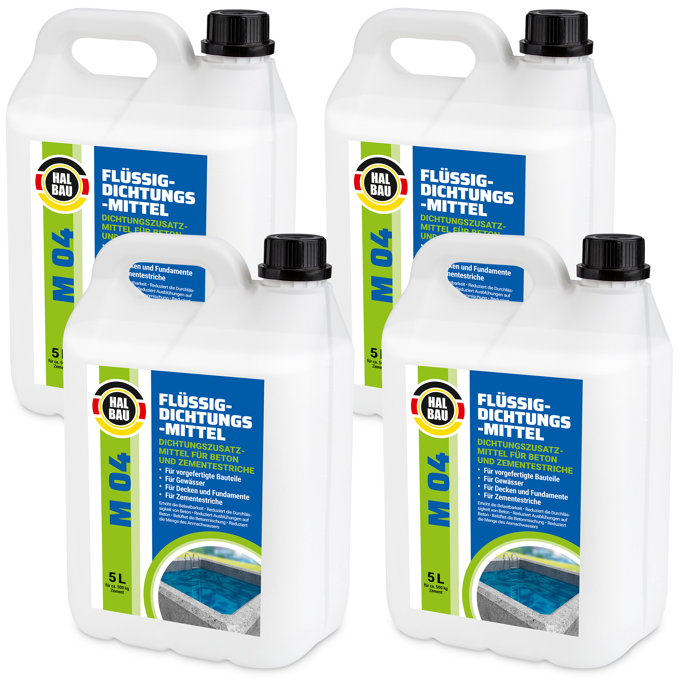 Plastyfikator Wodouszczelniacz Płynny Uszczelniacz do Betonu 20L Wylewka cementowa Domieszka do zaprawy HALBAU M04