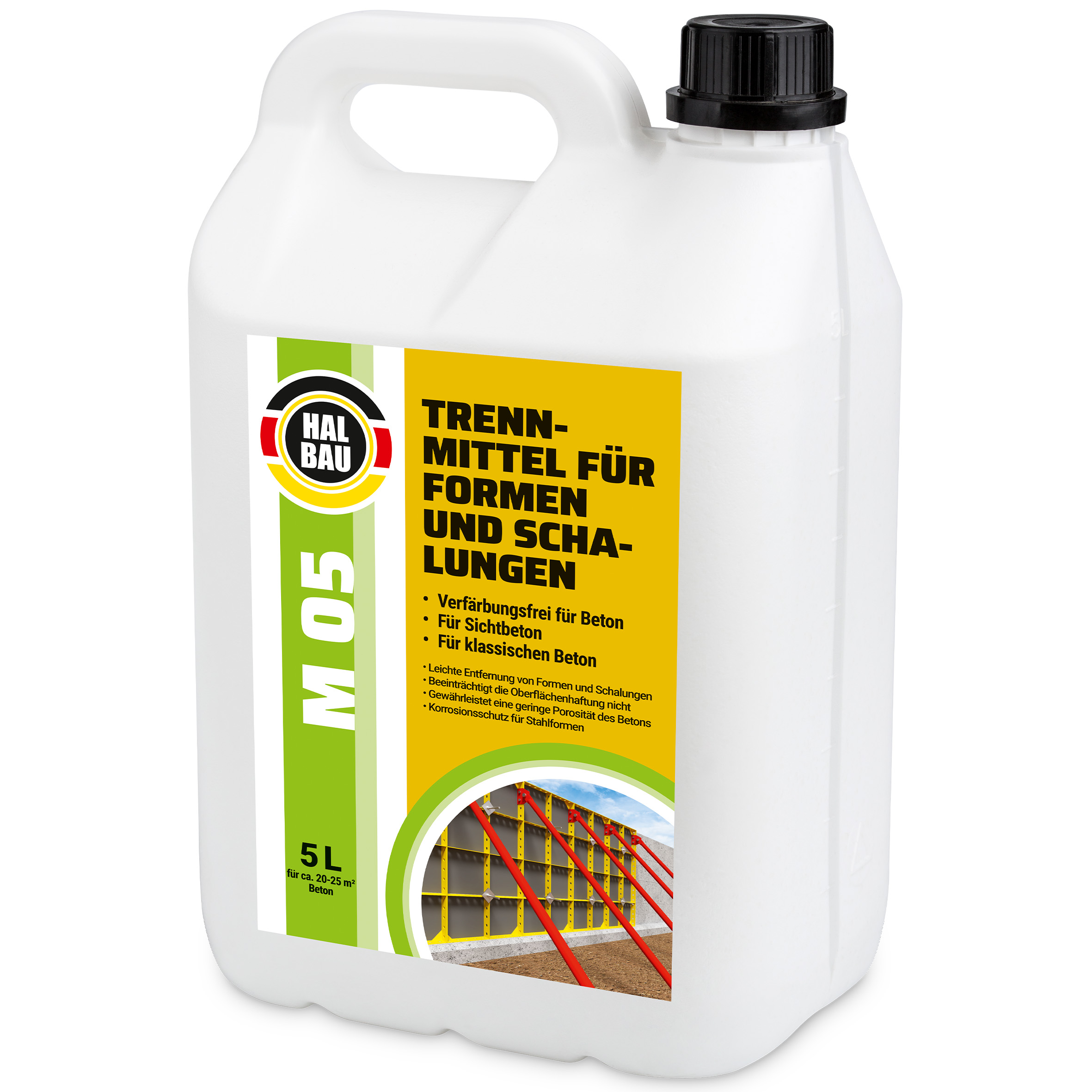 Środek antyadhezyjny 5L Do szalunków Do zaprawy gipsowej Preparat do form szalunkowych HALBAU M05