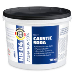 Soda Kaustyczna 10 kg Wodorotlenek Sodu Udrażniacz Granulki HALBAU HB04
