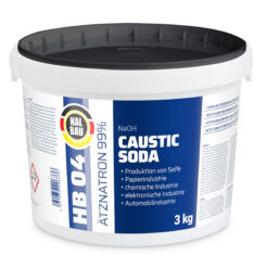 Soda Kaustyczna 3 kg Wodorotlenek Sodu Udrażniacz Granulki HALBAU HB04