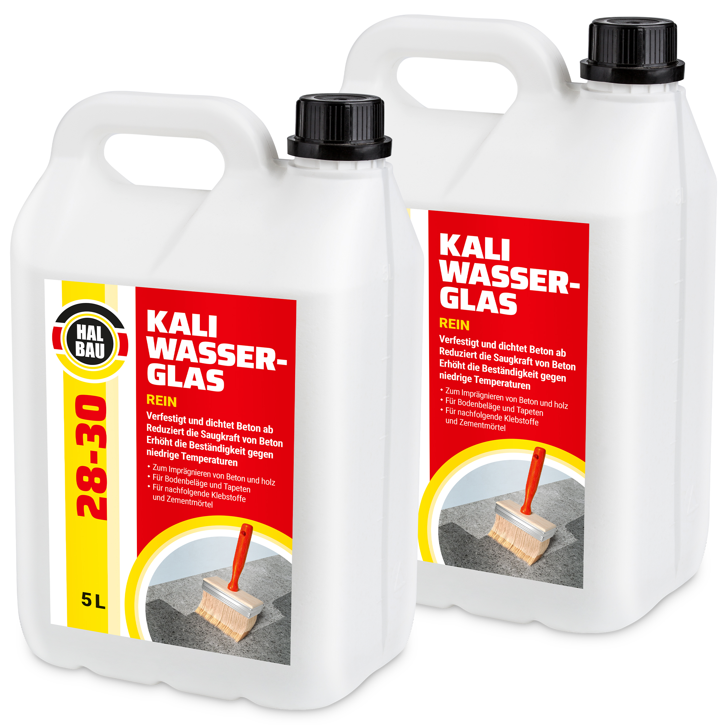 Szkło wodne potasowe HALBAU Kaliwasserglas Rein 100% 10L Szkło Czyste Koncentrat 100% HB28-30