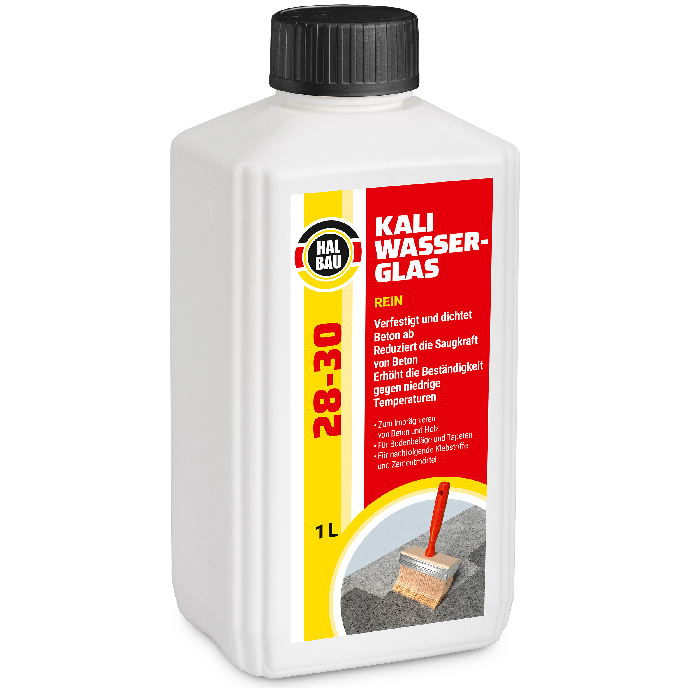Szkło wodne potasowe HALBAU Kaliwasserglas Rein 100% 1L Szkło Czyste Koncentrat 100% HB28-30