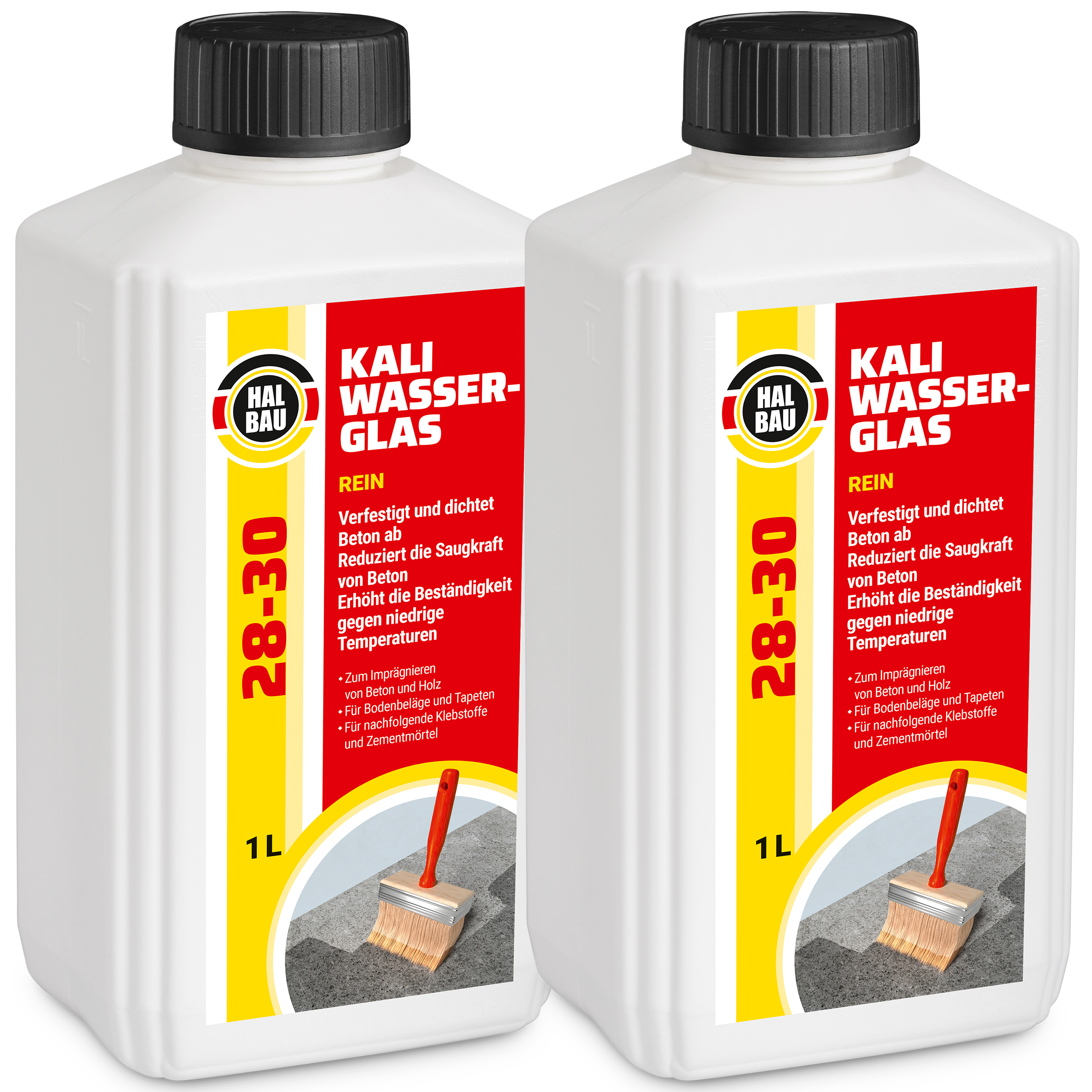 Szkło wodne potasowe HALBAU Kaliwasserglas Rein 100% 2L Szkło Czyste Koncentrat 100% HB28-30