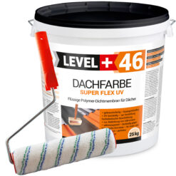 Zestaw Wałek Malarski 25cm + Farba Dachowa Elastyczna 25kg Szara Płynna Folia Dachowa L+46