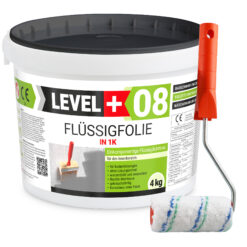 Zestaw Wałek Malarski 10cm + Folia w płynie elastyczna do wewnątrz Hydroizolacja 4Kg L+08