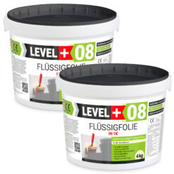 Folia w płynie do wnętrz LEVEL+ Hydroizolacja łazienki 8Kg elastyczna izolacja L+08