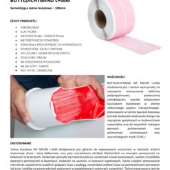 Taśma Butylowa Samoklejąca do Hydroizolacji Taśma 80mb Hydroizolacja Wanna Brodzik Prysznic Balkon Taras LEVEL+ L+ G06