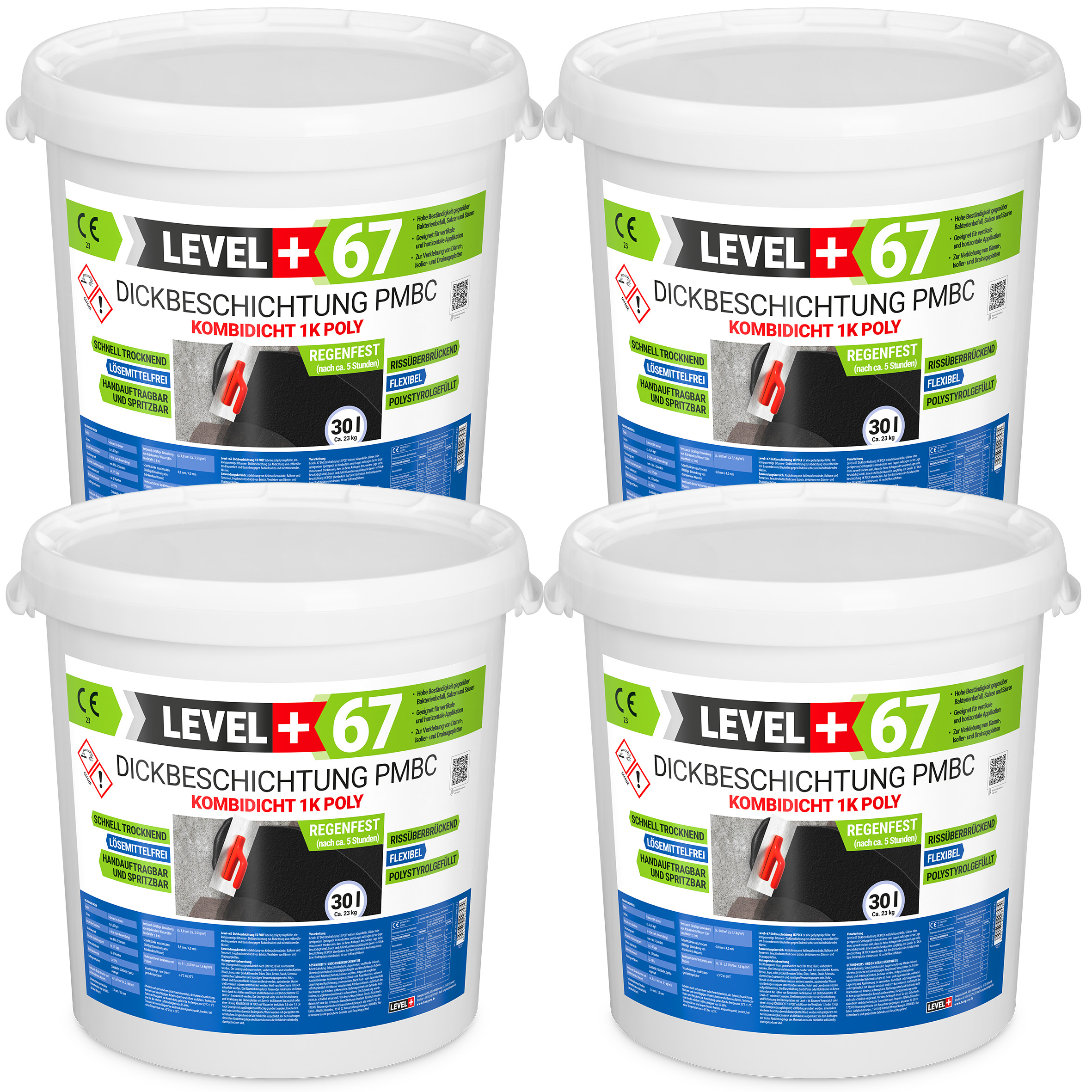 Hydroizolacja Bitumiczna 120L Masa PMBC 1K Hydroizolacja Fundamentu Masa KMB z Polistyrenem L+67