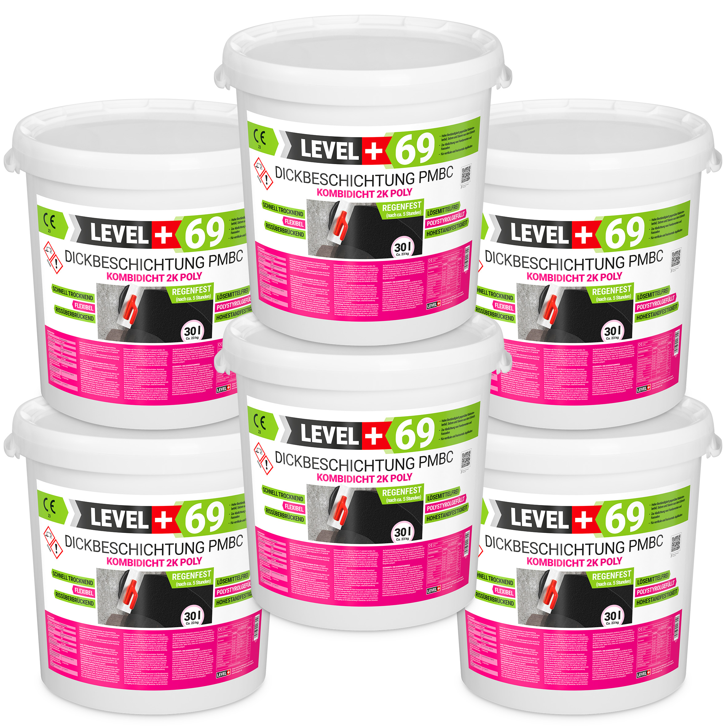 Hydroizolacja Bitumiczna 180L Masa PMBC 2K Hydroizolacja Fundamentu Masa KMB z Polistyrenem L+69