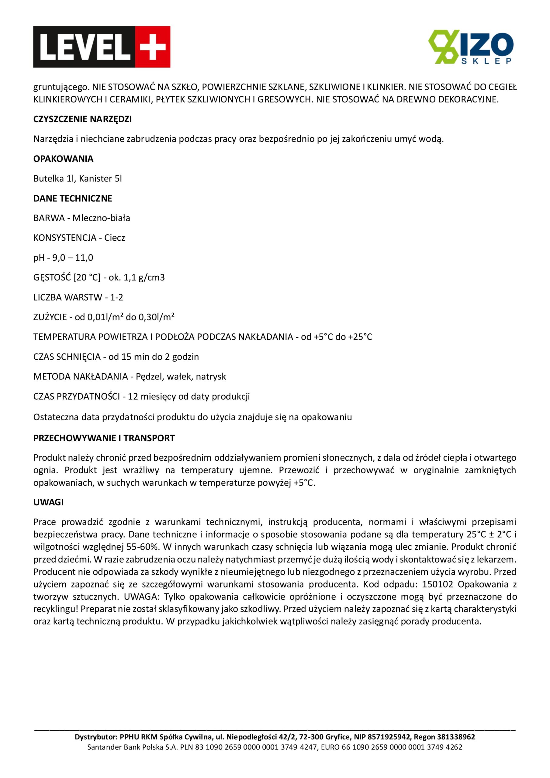 Zestaw Wałek Malarski 25cm + Grunt Głębokopenetrujący LEVEL+ 20L Grunt Krzemianujący L+05 - obrazek 8