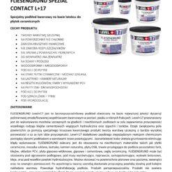 Grunt na płytki ceramiczne LEVEL+ 4KG płytka na płytkę OSB FLIESENGRUND L+17