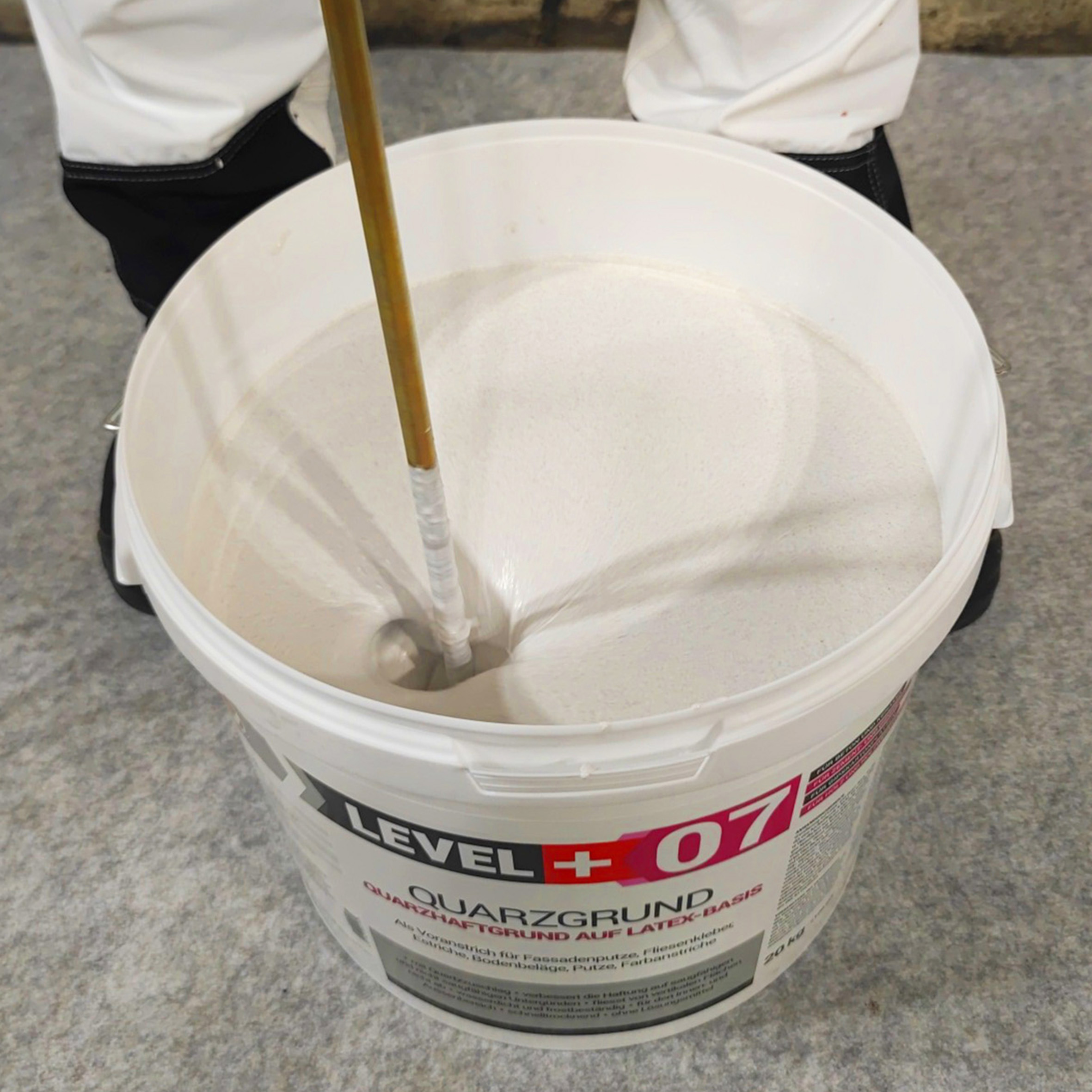 Zestaw Wałek Malarski 25cm + Grunt kwarcowy biały 100kg Grunt szczepny L+07 - obrazek 6