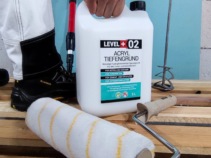 Zestaw Wałek Malarski 25cm + Głęboko gruntujący podkład akrylowy LEVEL+ 20L Grunt Uniwersalny L+02 - obrazek 8