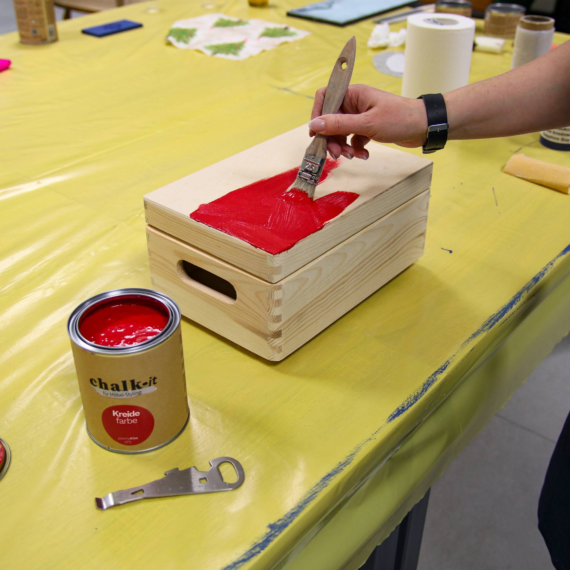 Farba kredowa bezwonna do mebli i zabawek Chalk-it (15) Pudding 0,125L - obrazek 4