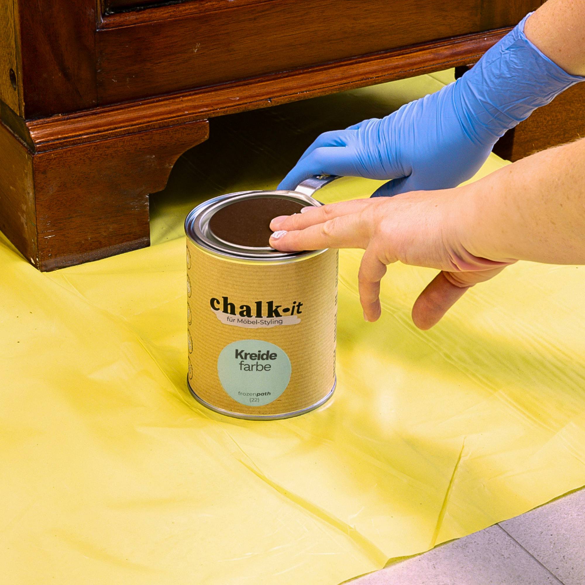 Farba kredowa bezwonna do mebli i zabawek Chalk-it (15) Pudding 0,125L - obrazek 10