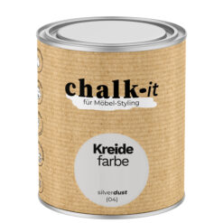 Farba kredowa bezwonna do mebli i zabawek Chalk-it (04) Silver Dust 0,75L