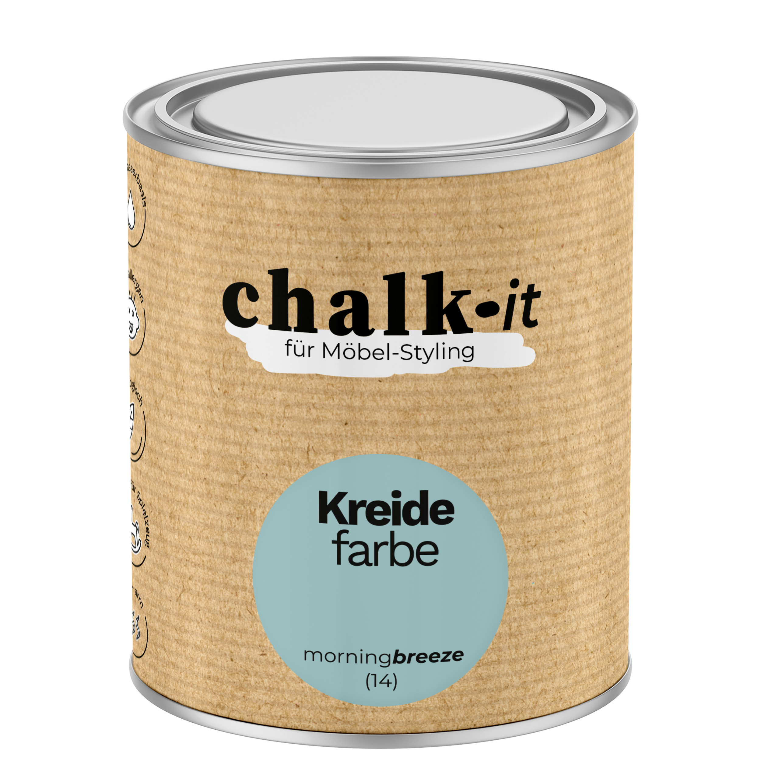 Farba kredowa bezwonna do mebli i zabawek Chalk-it (14) Morning Breeze 0,75L