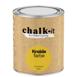 Farba kredowa bezwonna do mebli i zabawek Chalk-it (26) Mustard 0,75L