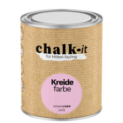 Farba kredowa bezwonna do mebli i zabawek Chalk-it (40) Sweet Rose 0,75L