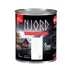 Ochrona, impregnacja drewna Njord (01) Nordschnee 0,75L Odporny na warunki atmosferyczne