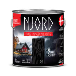 Ochrona, impregnacja drewna Njord (02) Polarnacht 2,5L Odporny na warunki atmosferyczne