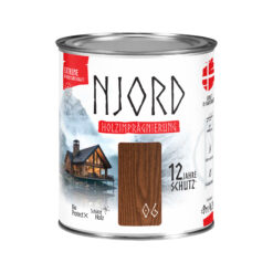 Impregnat do drewna ochronny NJORD Extreme (06) Skandinavische Walnuss 0,75L Odporny na warunki atmosferyczne
