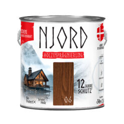 Impregnat do drewna ochronny NJORD Extreme (06) Skandinavische Walnuss 2,5L Odporny na warunki atmosferyczne