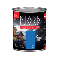 Ochrona, impregnacja drewna Njord (07) Wolkenloser Himmel 0,75L Odporny na warunki atmosferyczne