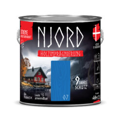 Ochrona, impregnacja drewna Njord (07) Wolkenloser Himmel 2,5L Odporny na warunki atmosferyczne