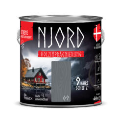 Ochrona, impregnacja drewna Njord (09) Vulkanischer Strand 2,5L Odporny na warunki atmosferyczne