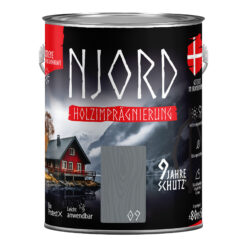 Ochrona, impregnacja drewna Njord (09) Vulkanischer Strand 5L Odporny na warunki atmosferyczne