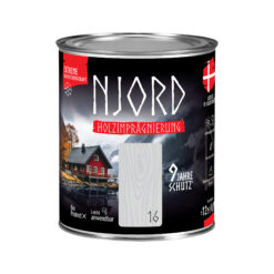 Ochrona, impregnacja drewna Njord (16) Morgenfrost 0,75L Odporny na warunki atmosferyczne