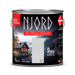 Ochrona, impregnacja drewna Njord (16) Morgenfrost 2,5L Odporny na warunki atmosferyczne