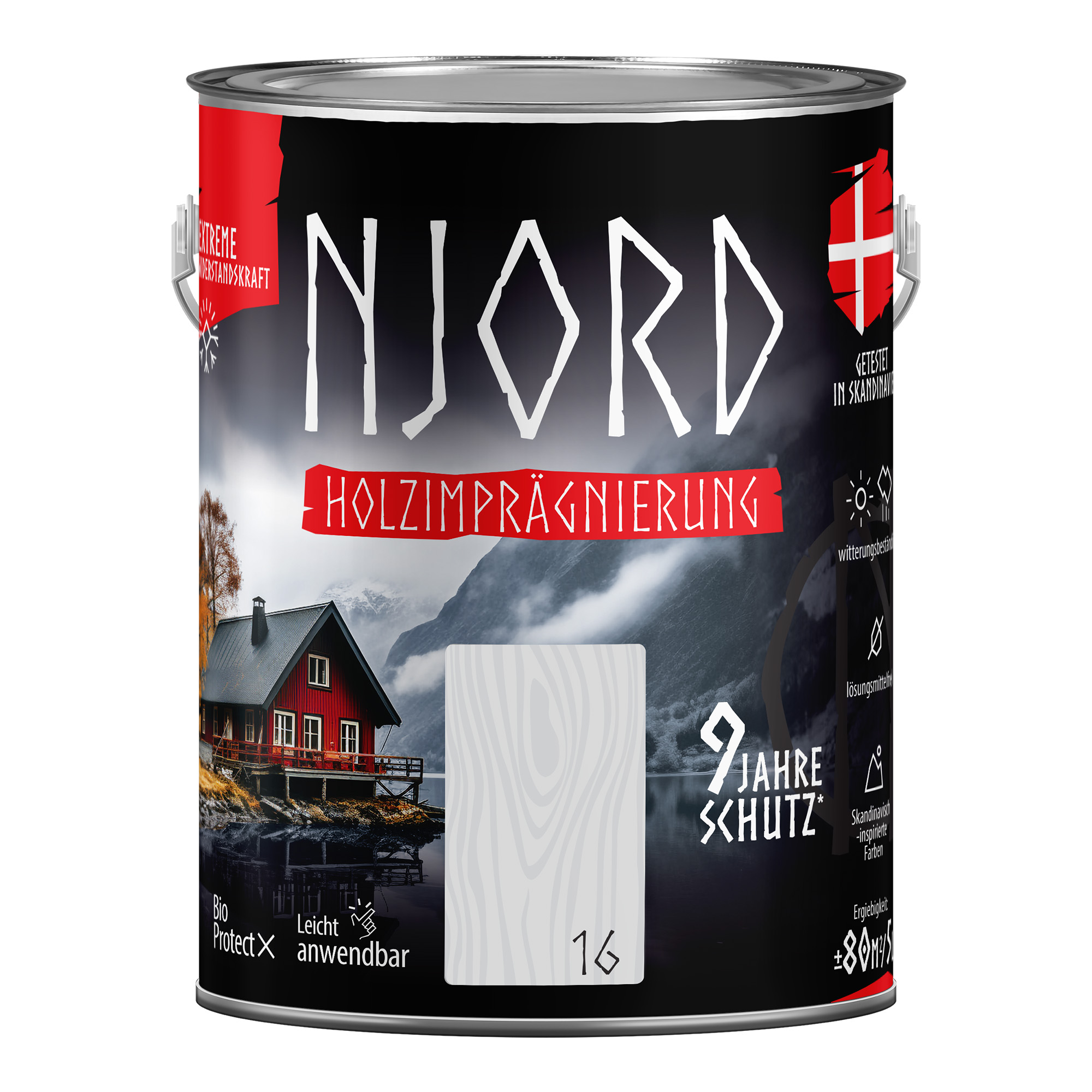 Ochrona, impregnacja drewna Njord (16) Morgenfrost 5L Odporny na warunki atmosferyczne