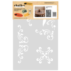 Elastyczny szablon wielokrotnego użytku do stylizacji i dekoracji mebli Chalk-it 701 SYMMETRIC