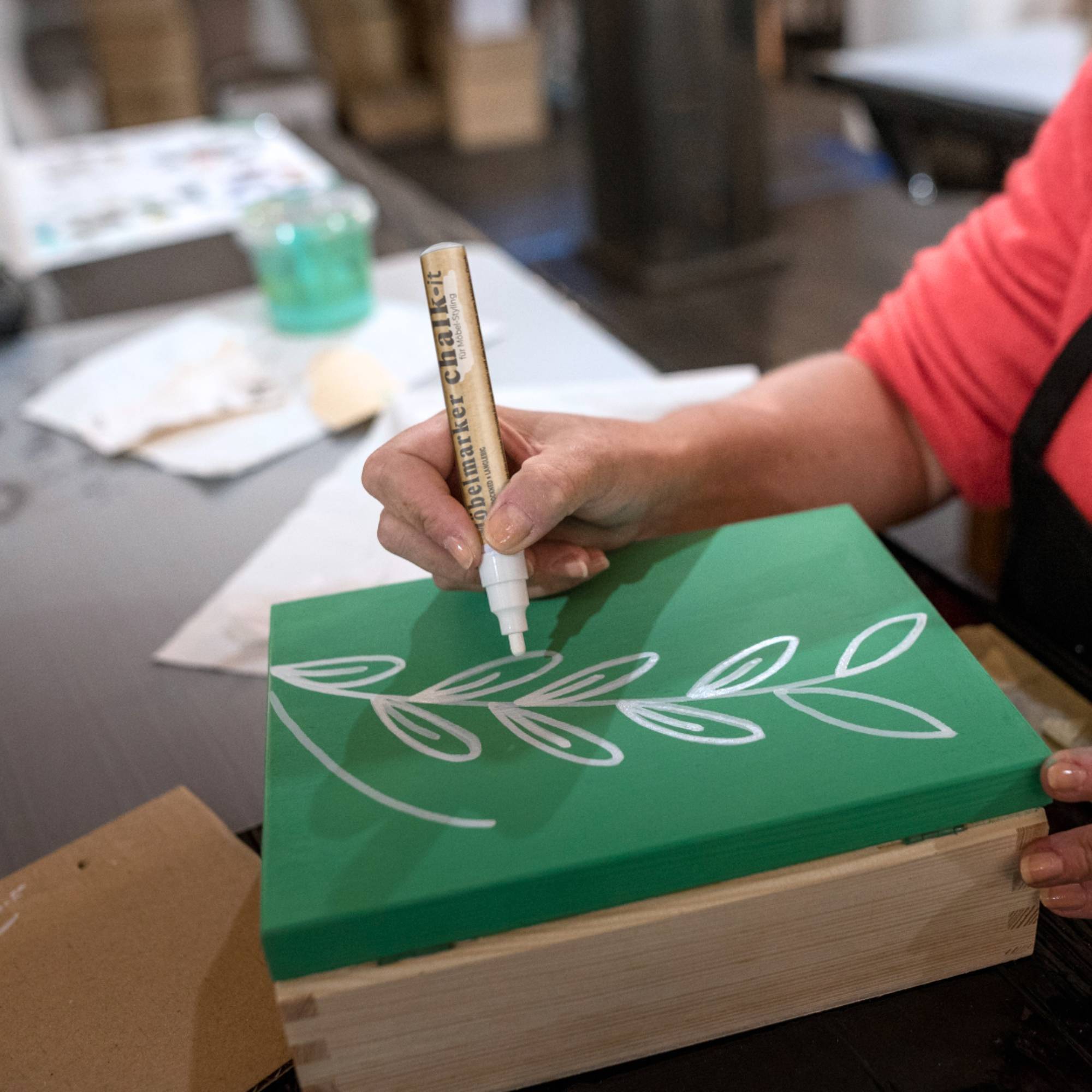 Zestaw Wodoodpornych markerów do stylizacji Chalk-it 4x10ml Niezmywalne, do różnych powierzchni - obrazek 11