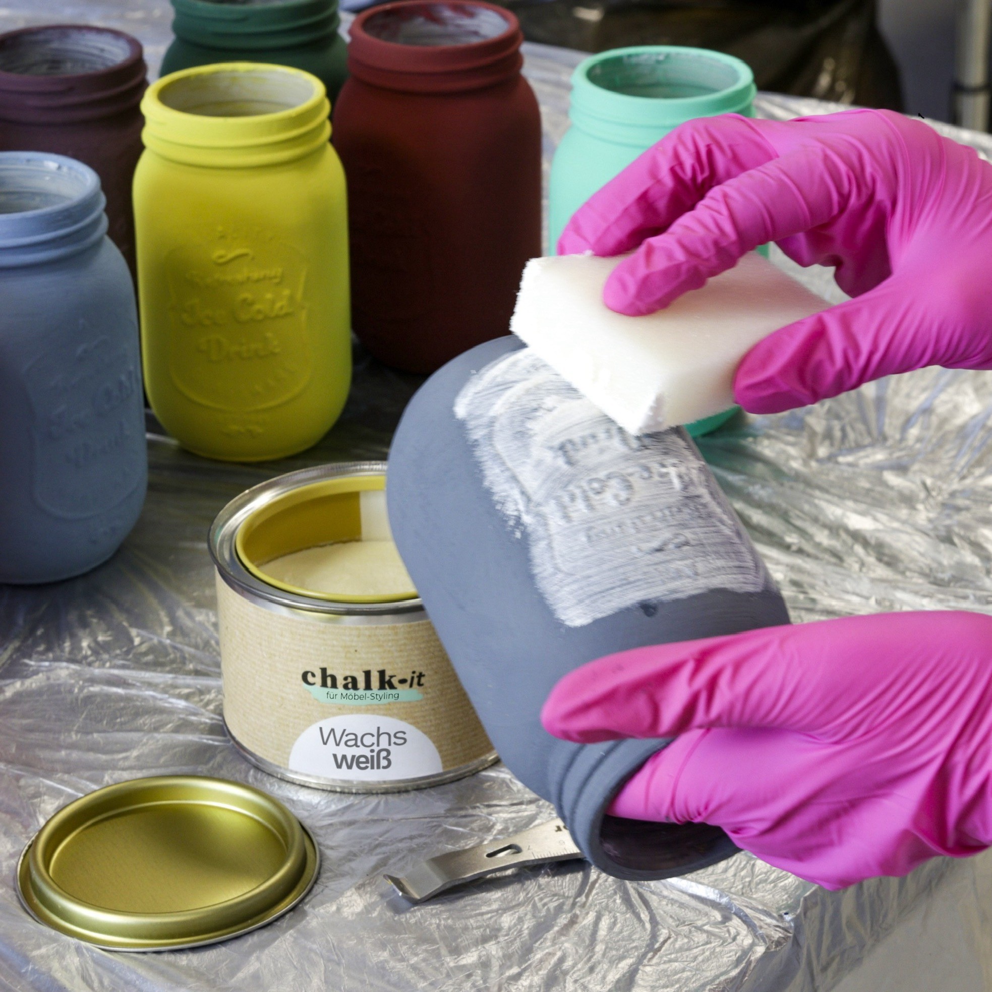 Wosk Chalk-it do ochrony i pielęgnacji drewna Ciemny 400ml - obrazek 6