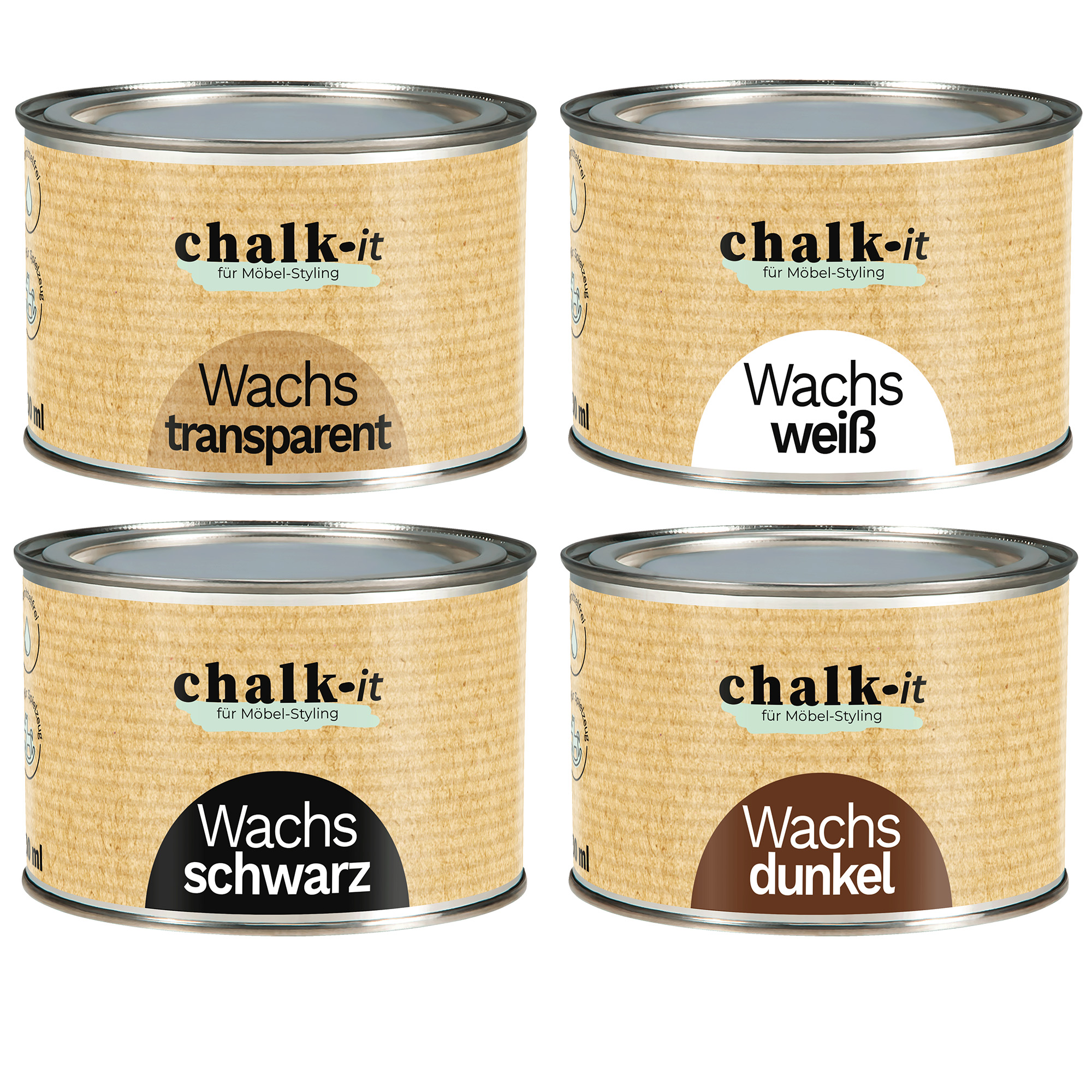 Wosk Chalk-it do ochrony i pielęgnacji drewna Ciemny 400ml - obrazek 2