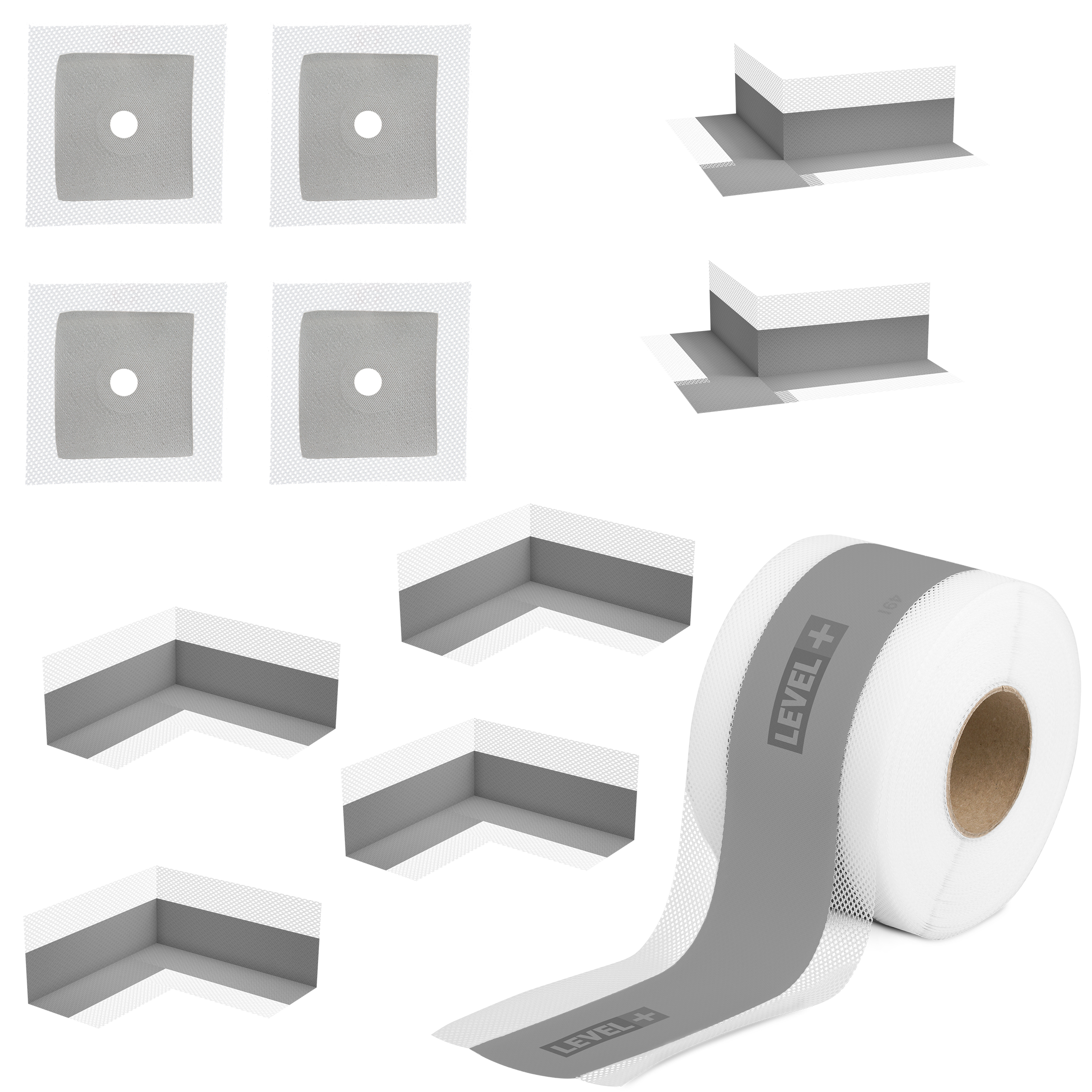 Zestaw do Hydroizolacji, Taśma uszczelniająca, Narożniki, Mankiety, Wodoodporny, Łazienka, Prysznic SET G5