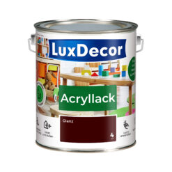 Emalia akrylowa 2,2L LuxDecor Lakier do metalu i drewna Połysk (04) Heiße Schokolade/Gorąca czekolada