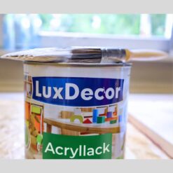 Emalia akrylowa 2,2L LuxDecor Lakier do metalu i drewna Połysk (02) Weißer Kristall/Biały kryształ