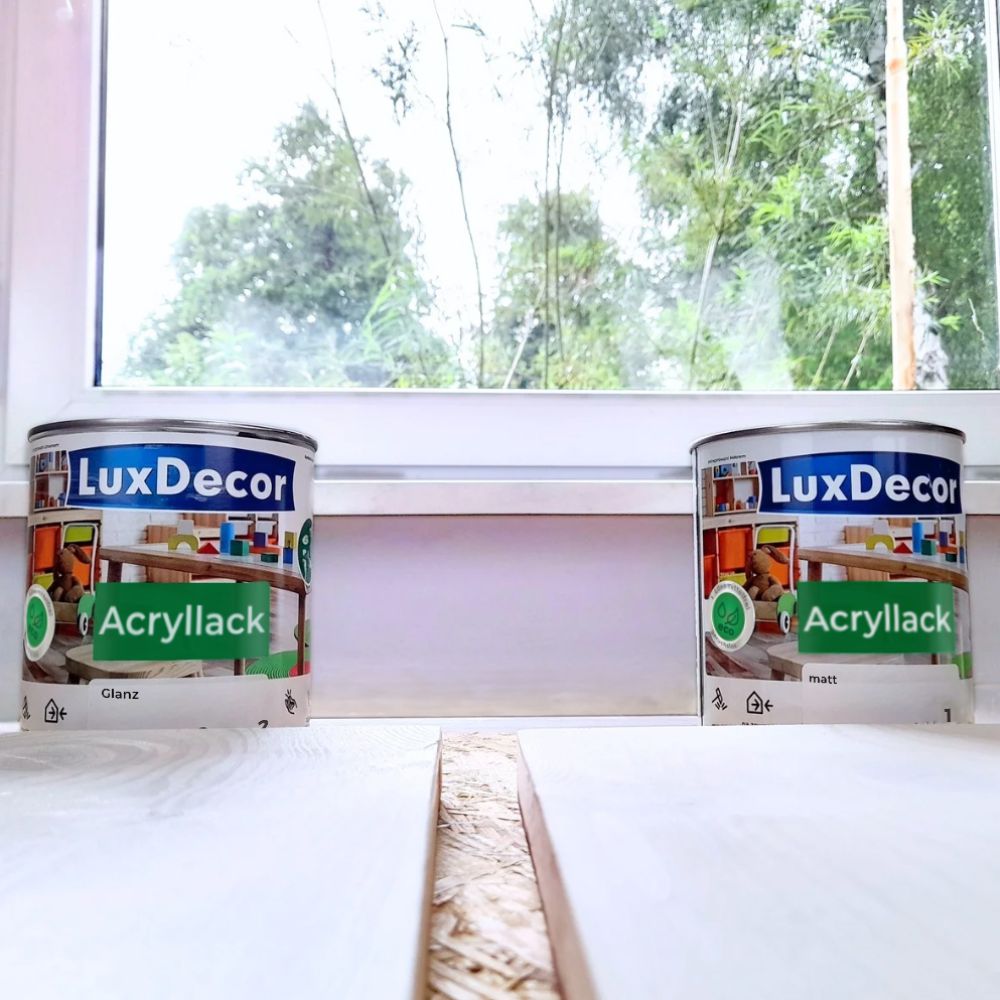 Emalia akrylowa 2,2L LuxDecor Lakier do metalu i drewna Połysk (08) Schwarzer Diamant/Czarny diament - obrazek 10