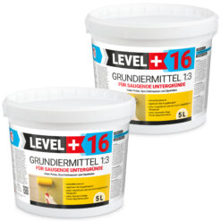 Grunt pod tynki i gładzie na podłoża chłonne LEVEL+ 2x5L koncentrat 1:3 L+16
