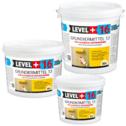 Grunt pod tynki i gładzie na podłoża chłonne LEVEL+ 2x10L koncentrat 1:3 L+16